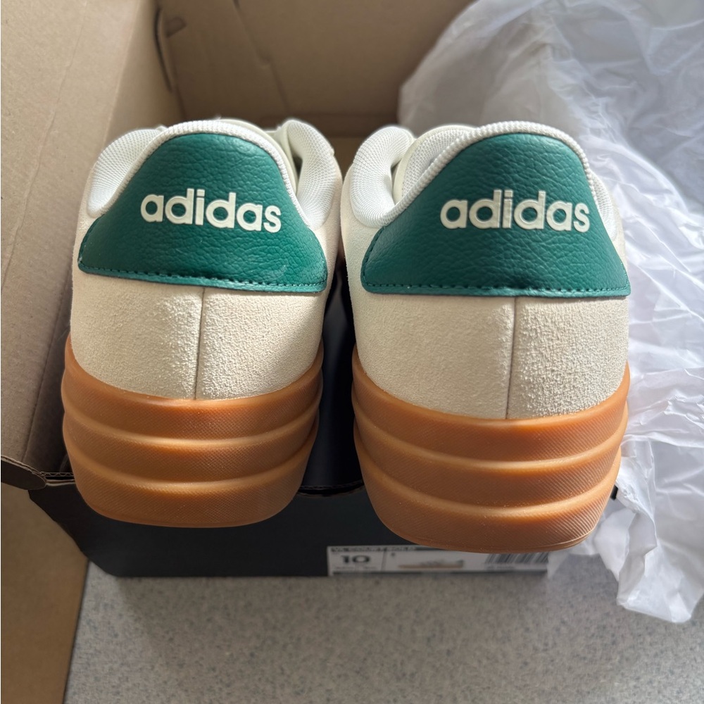 Adidas VL Court Bold Off White Collegiate Green Lilac JI1788 Women’s Shoe - Picture 4 of 11